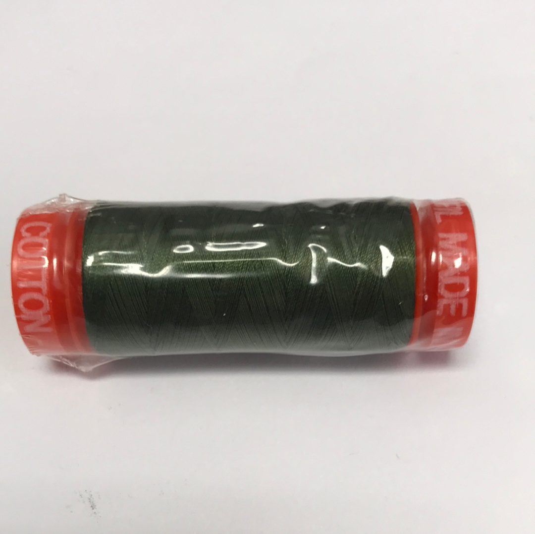 Aurifil Thread - 5023 - Medium Green - 50wt - Small Spool