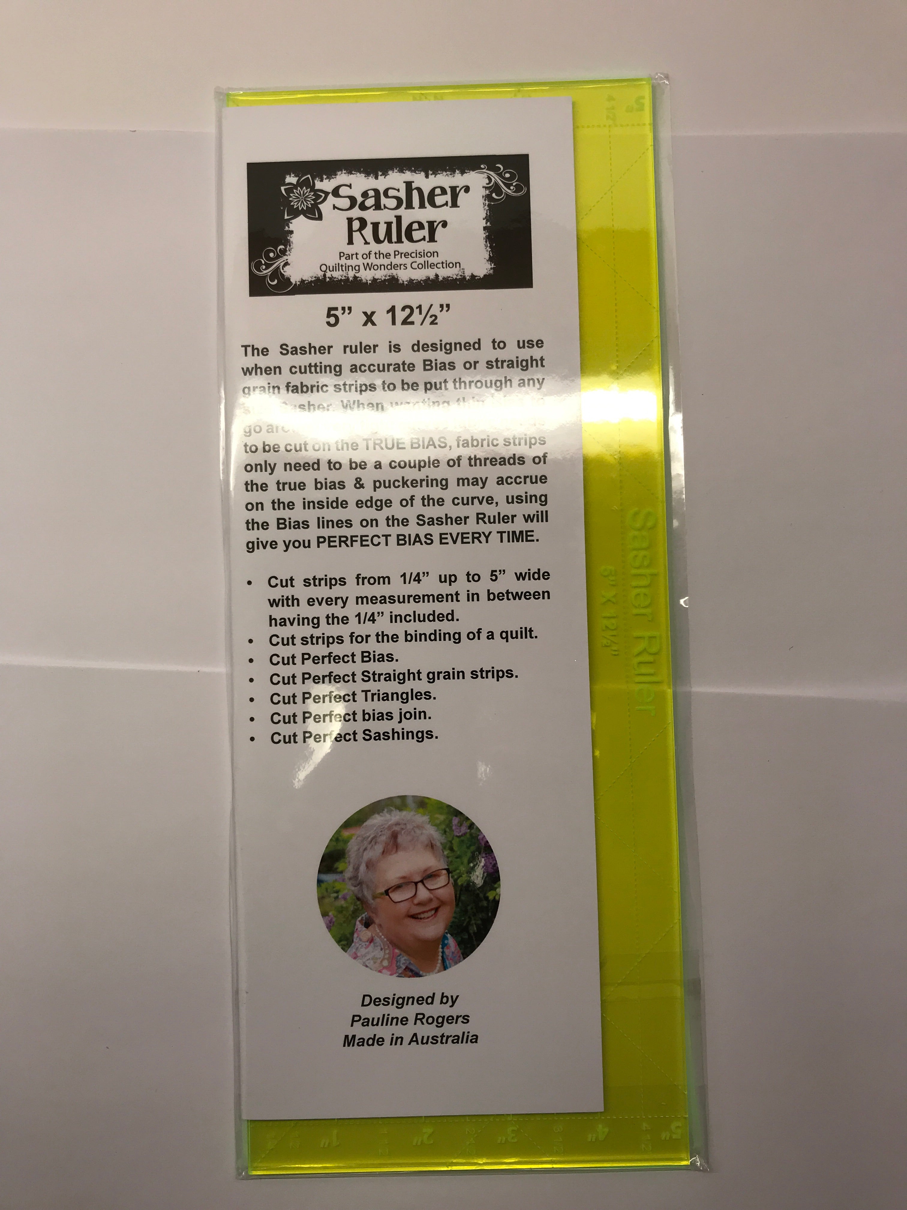 Sasher Ruler - 5" x 12.5" - PQWSR