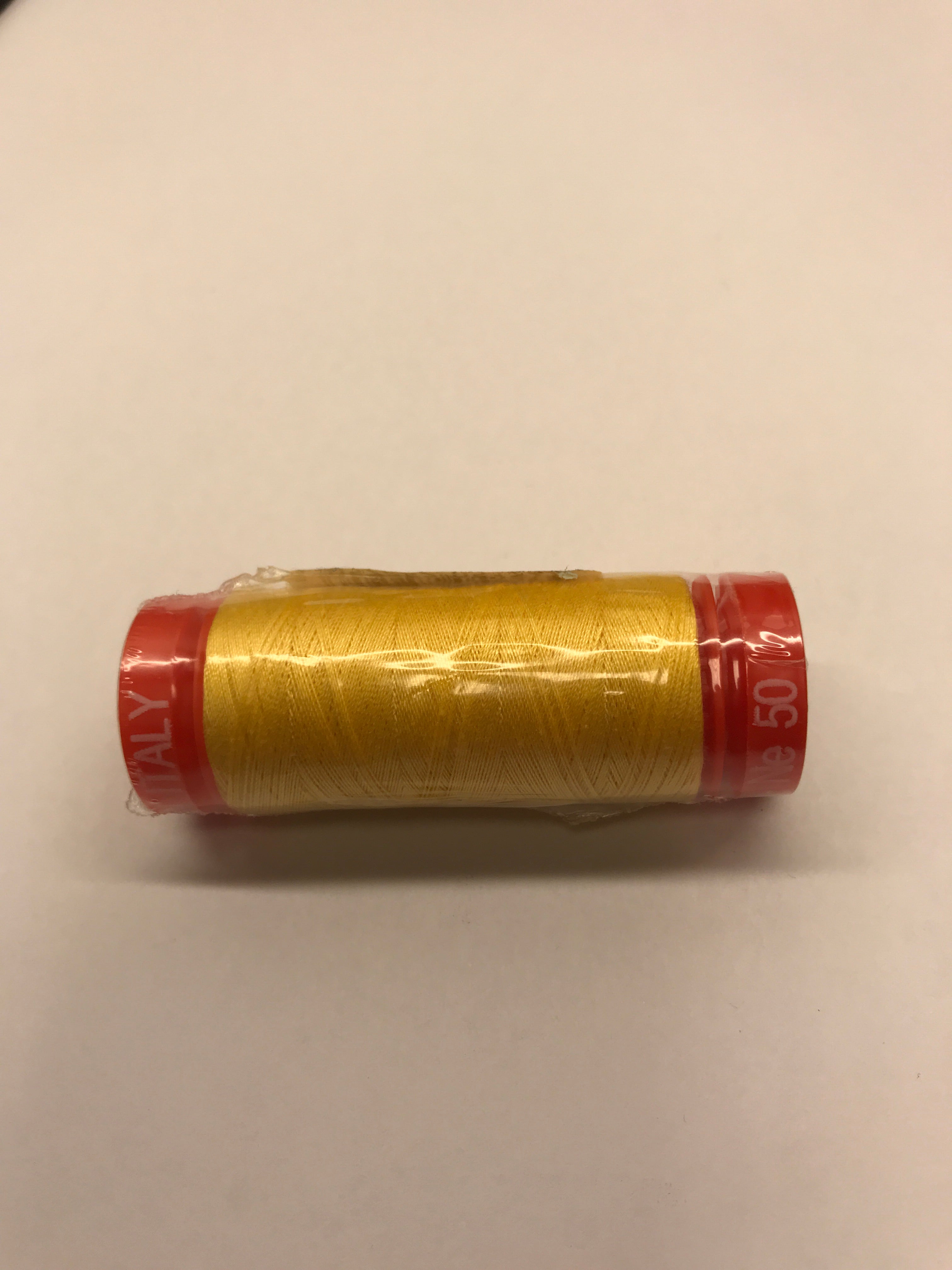 Aurifil Thread - 1135 - Pale Yellow - 50wt - Small Spool