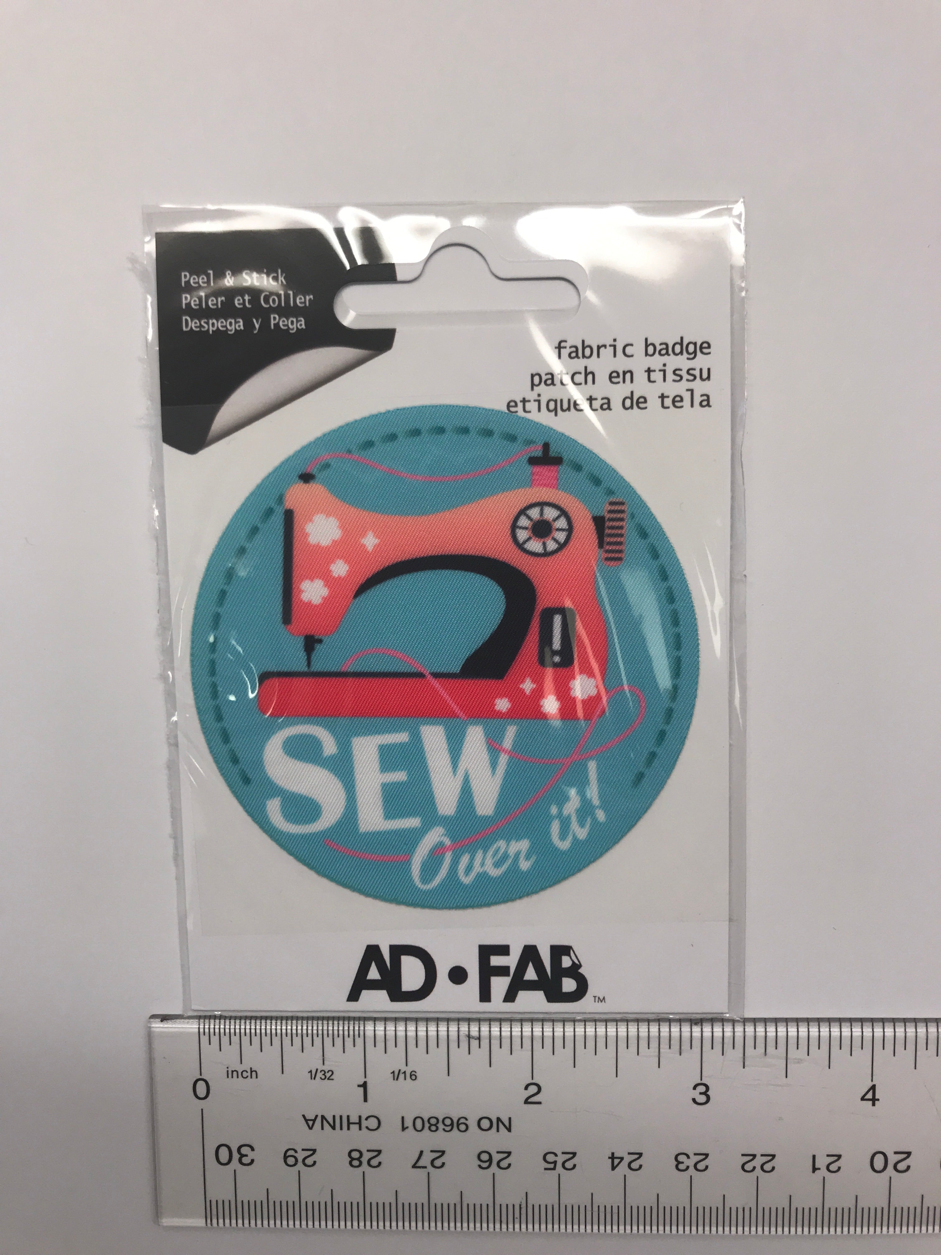 Fabric Badge - "Sew Over It" - 21182502X