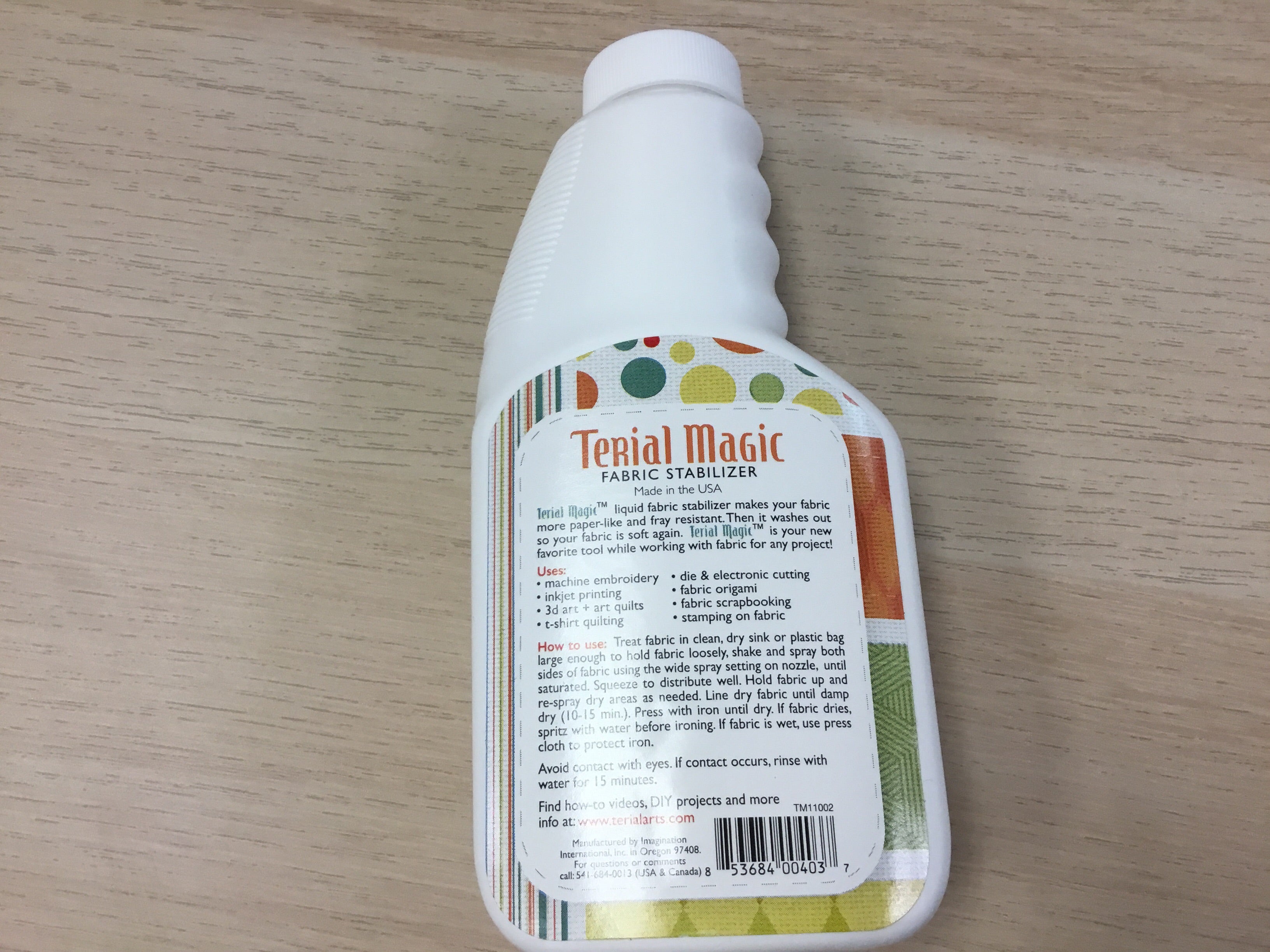 Terial Magic Fabric Stabilizing Spray Refill-128 Fl Ounces 