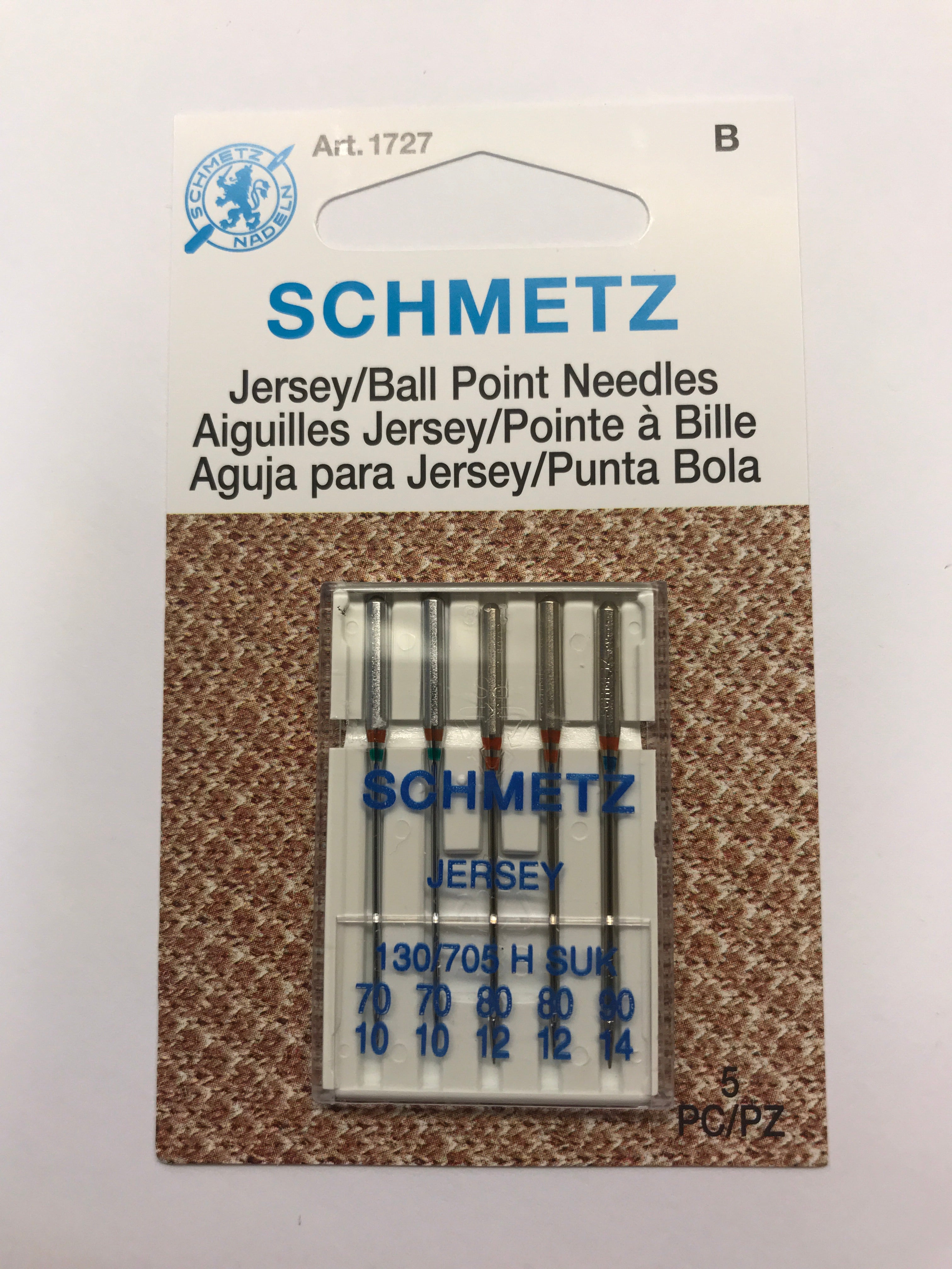 Schmetz Jersey Ball Point Needles - Assorted sizes - 1727