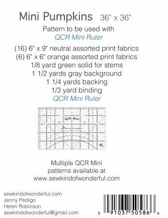 Mini Pumpkins Pattern - 36" x 36" - 501