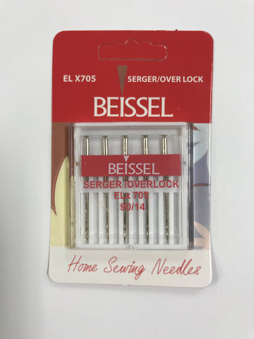 Beissel Serger Over Lock Needles 90/14 - 5 pack - ELx705