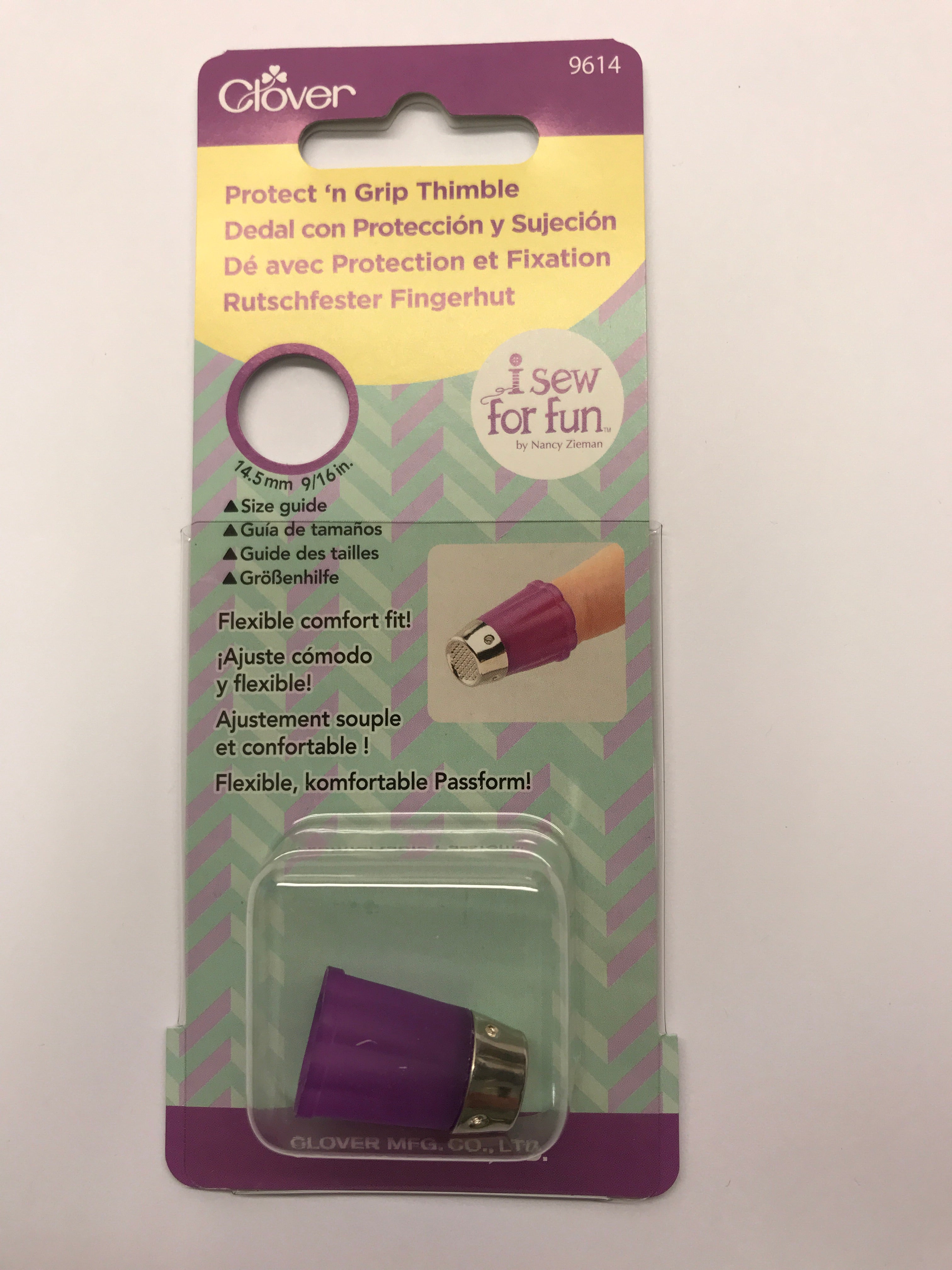 Clover Protect 'n Grip Thimble - 9614