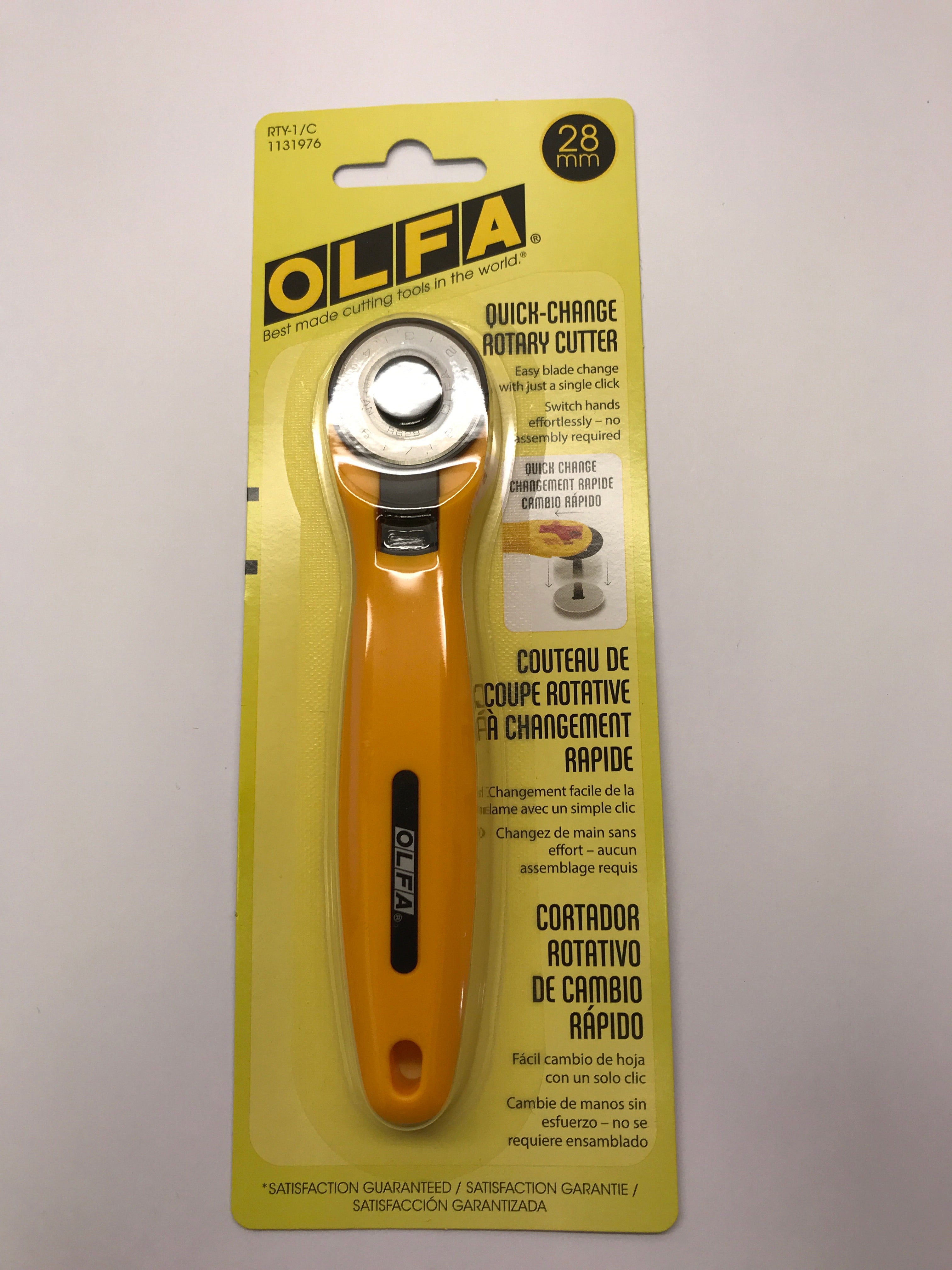 Olfa Quick Change Rotary Cutter - 28 mm - RTY-1/C 1131976