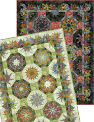 Halcyon One Fabric Kaleidoscope Quilt pattern - 64" x 86 1/2" - ITBHNKP