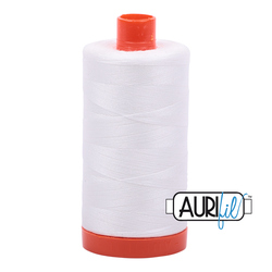 Aurifil Thread - 2021 - Natural White - 50wt - Large Spool