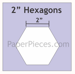 Hexagons - 2" - Bulk Pack - 300 pieces - HEX200B