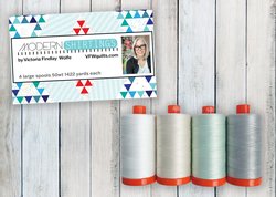 Modern Shirtings thread collection - 4 large spools of 50wt cotton thread