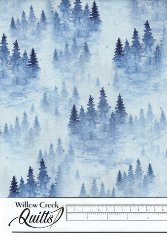 Winter Woods Winter Evergreen Tees, Blue - CD 1215