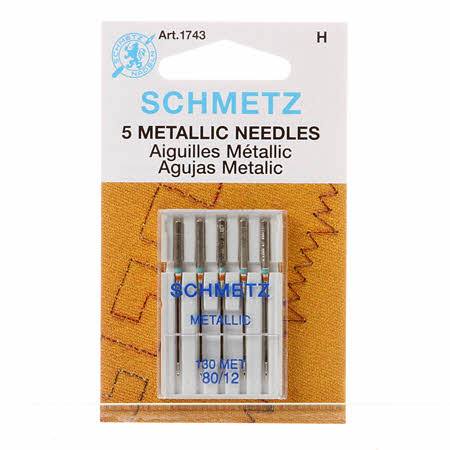 Schmetz Metallic Needles - 5 pack - 80/12 - 1743 H