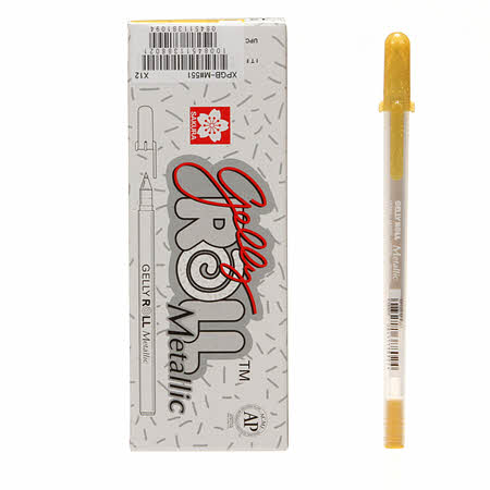 Gelly Roll Fine Point Pen - 0.4mm point - Metallic Gold - 38802