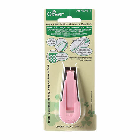 Clover Fusible Bias Tape Maker - 3/4"(18mm) - 4014