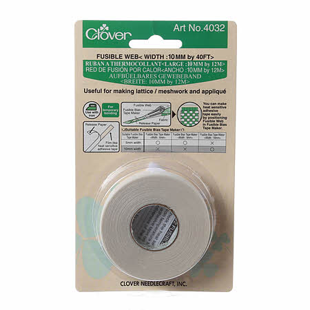 Clover Fusible Bias Tape Web - 1/2"(10mm) - 4032