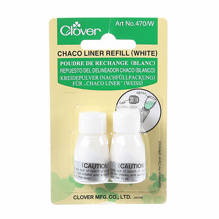 Clover Chaco Liner Chalk Refill White - 470/W
