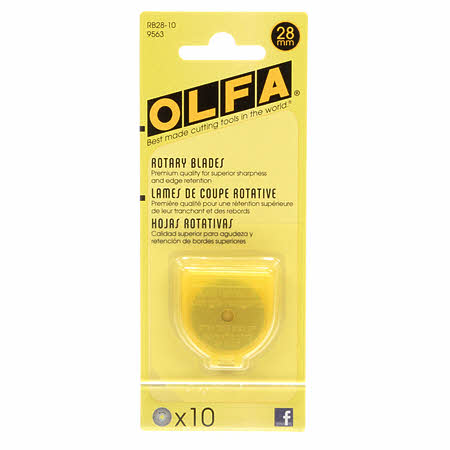 Olfa Rotary Blade refill - 28 mm - RB28-10 - 10 Pack