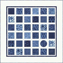 Square Peg Round Hole pattern - 70" x 70" - CCQD 162